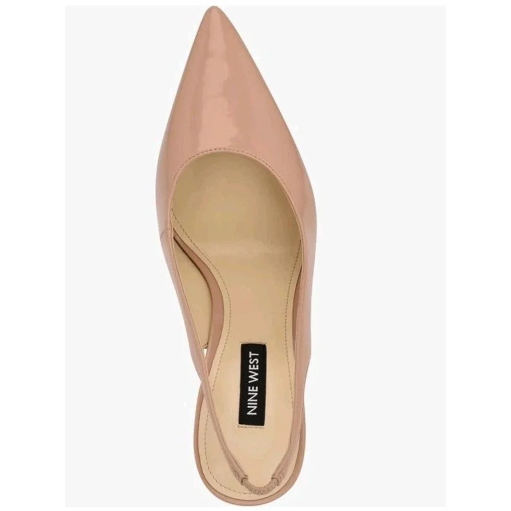 Nine West Feather 3 Sepia Slingback High Heels Brand New in Box Sz 5 $120!